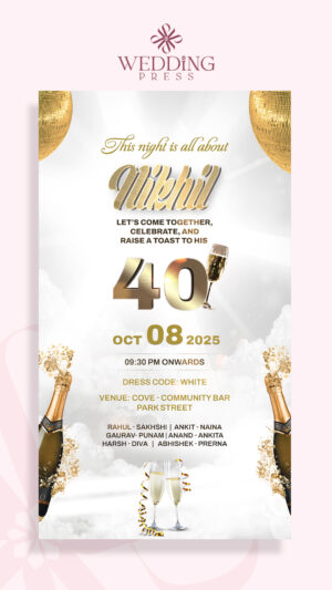 Golden Elegance Invite