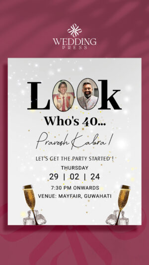 Champagne & Sparkles Invite