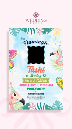 Flamingo Fiesta Invite